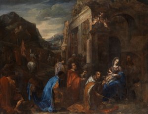 Aanbidding van de koningen door Unknown